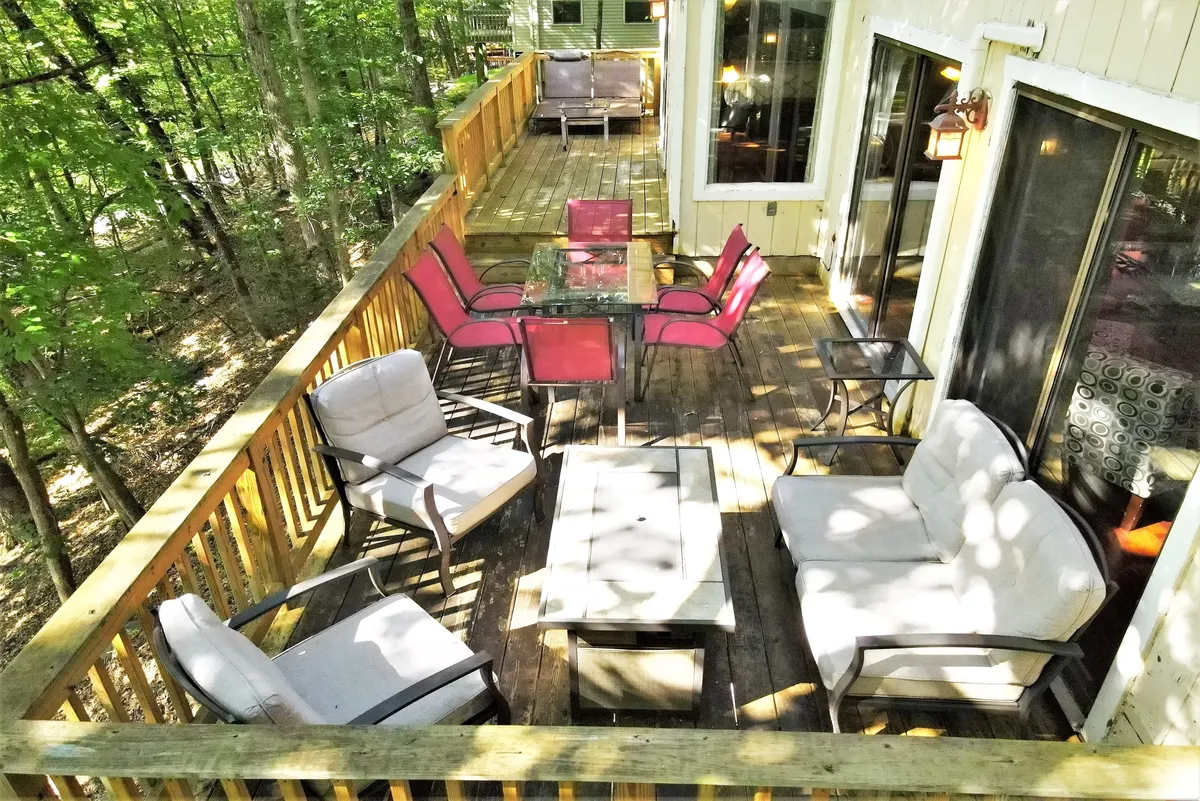 Deck view with chairs